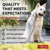 Reflective Cotton Dog Collar Eco Friendly Alt to Nylon Collar for Small Medium and Large Dogs Adjustable Male Female Dog Collar 14-23 inch Neck x 1 in