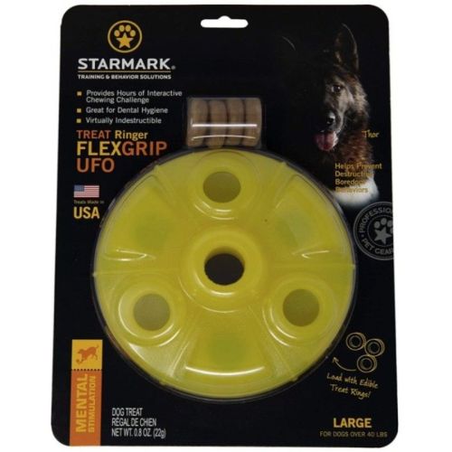 Starmark Flexgrip Ringer UFO Treat Toy